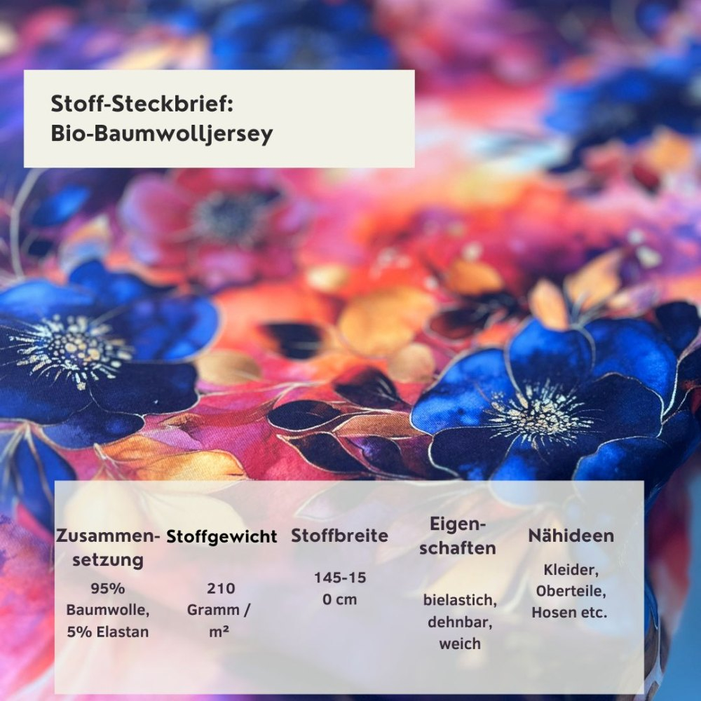 Stoff des Monats: Bio Baumwolljersey: Eigenproduktion Farbentanz - von Graustufen-Stoffe